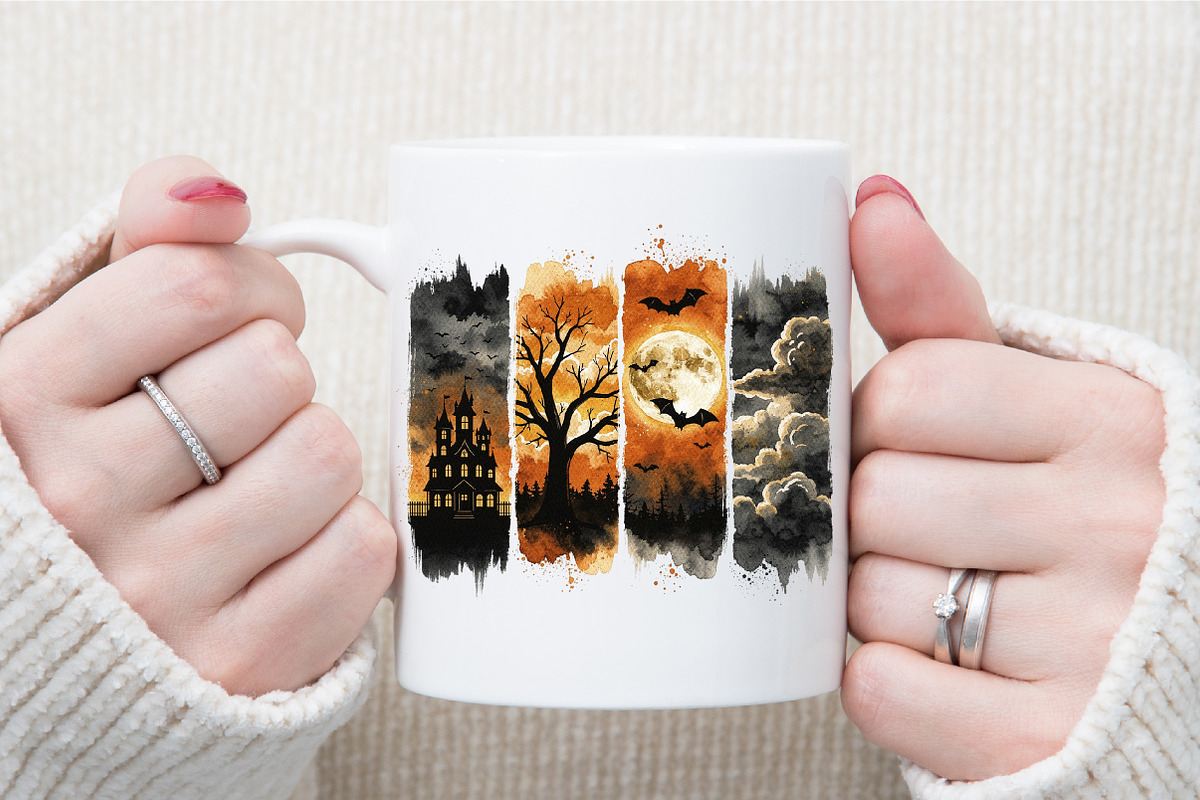 Halloween Brushstroke PNG, a Work Illustration by Sublimation Artist (Photo 7 of 9)