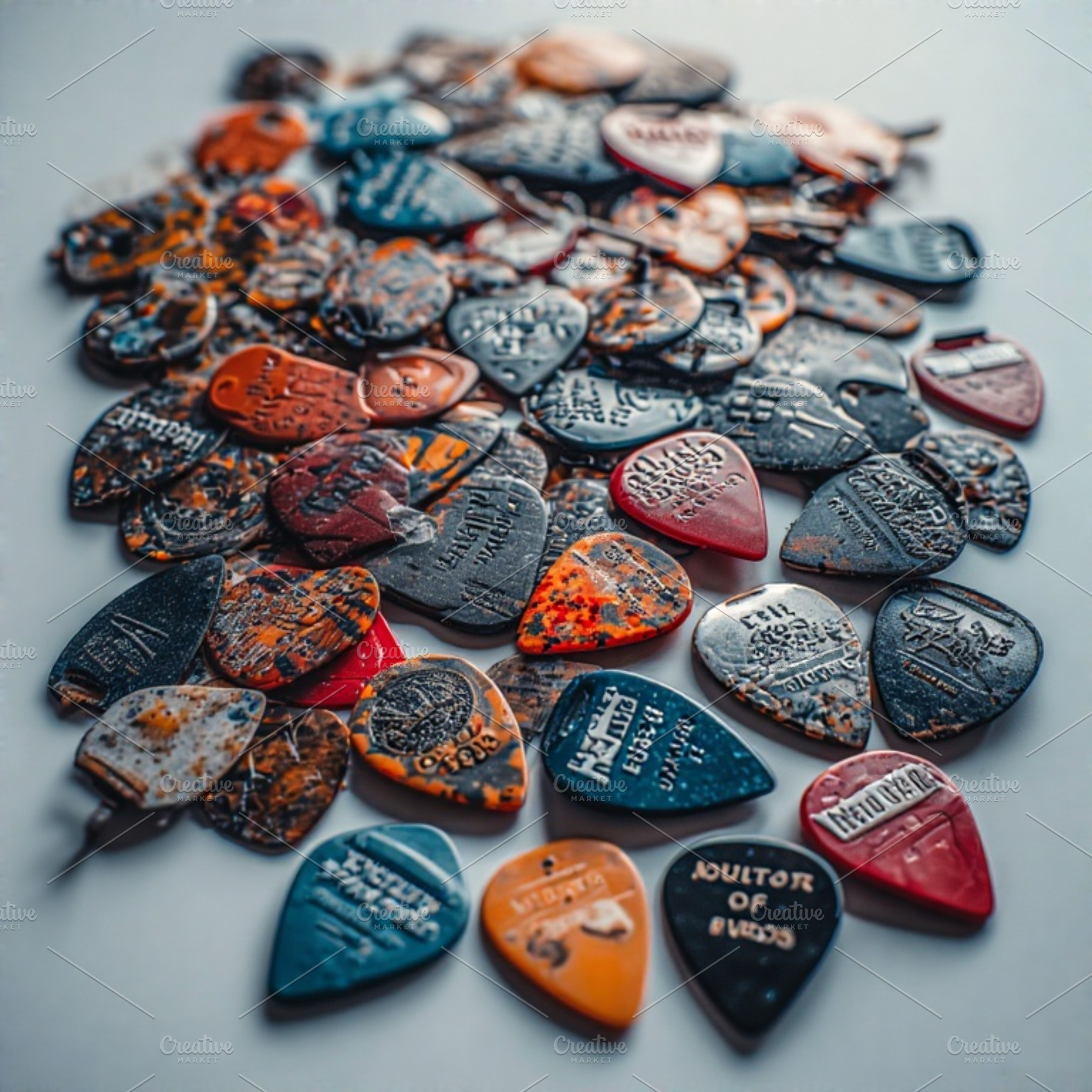 Guitar pick stock image, a Photo by ComfortQ