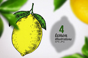 Lemons vector sketches, an Object Graphic by WalnutBird (Thumbnail 2 of 6)