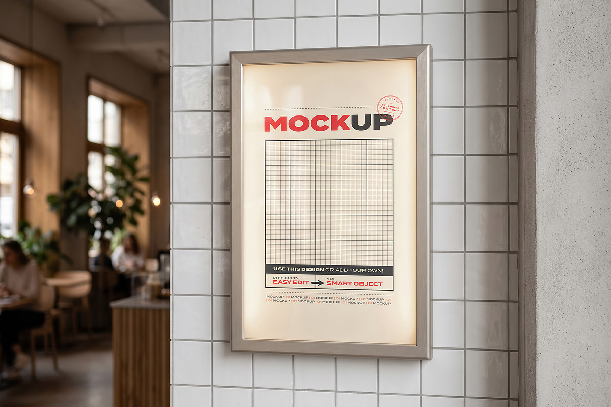 Food Menu Mockups Collection, an Advertising Mockup by Luuqas Design (Photo 2 of 10)