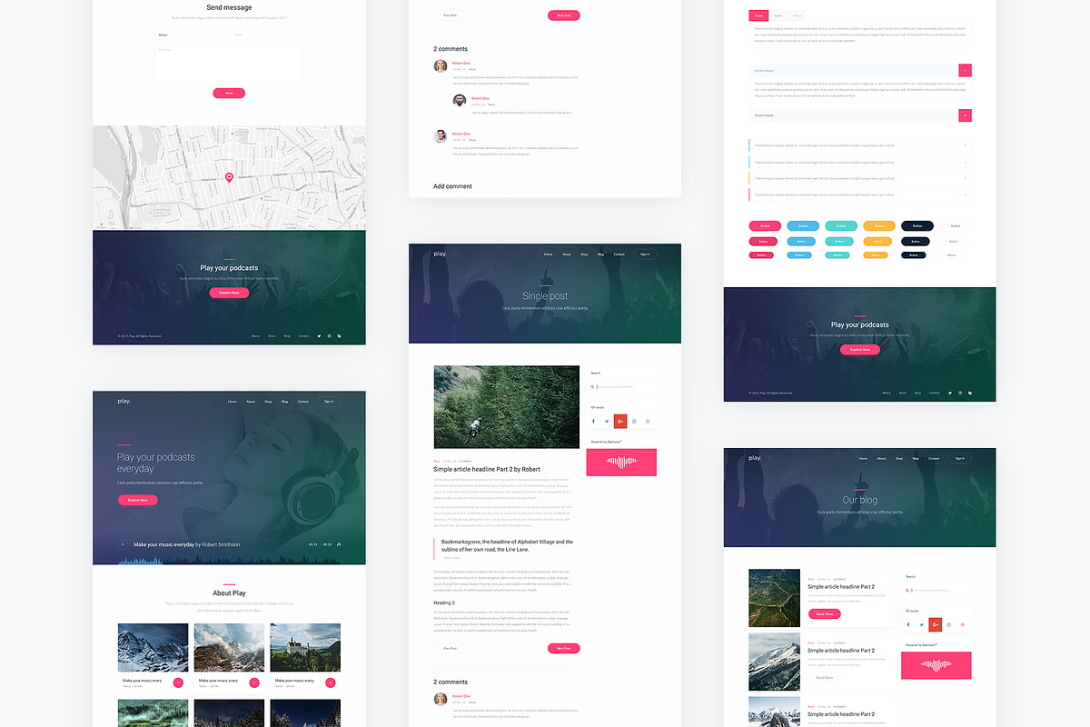 Play — Music PSD Template, a Websites & App Template by artemmashirov (Photo 4 of 4)