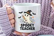 Spooky Teacher Halloween PNG, an Illustration by CraftArtStudio (Thumbnail 2 of 4)