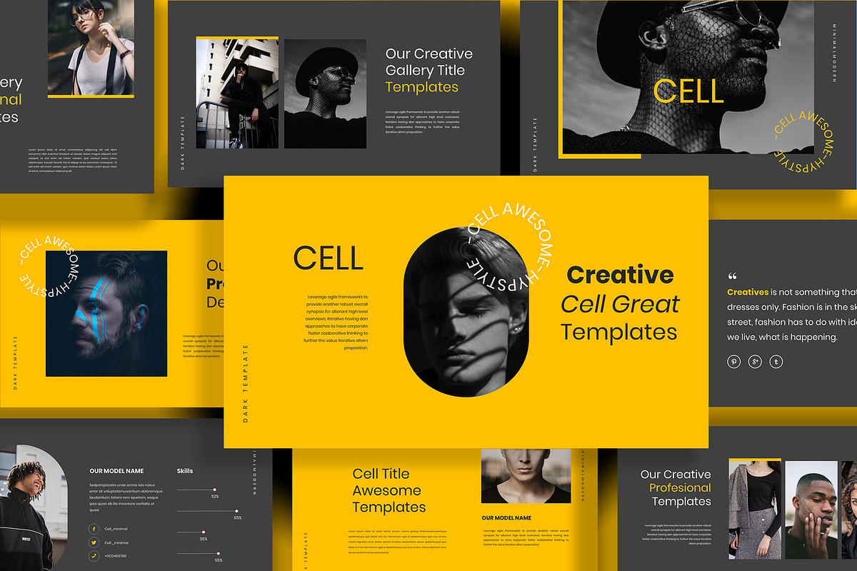 Cell Powerpoint Template, a Presentation Template by casanovastudio