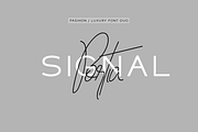 Portia & Signal Duo - Fashion Fonts, a Script Font by Designova® (Thumbnail 1 of 5)