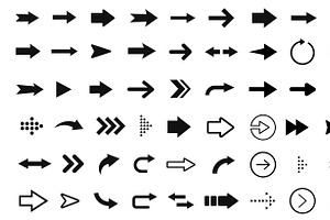 Arrow icon. Mega set of vector arrow
