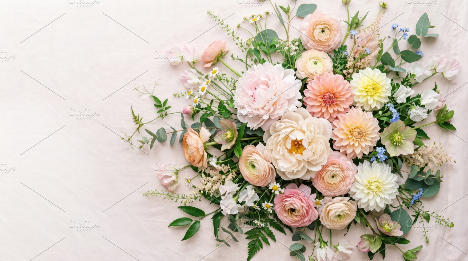 Flowers on a light backdrop, a Photo by Beautiful things
