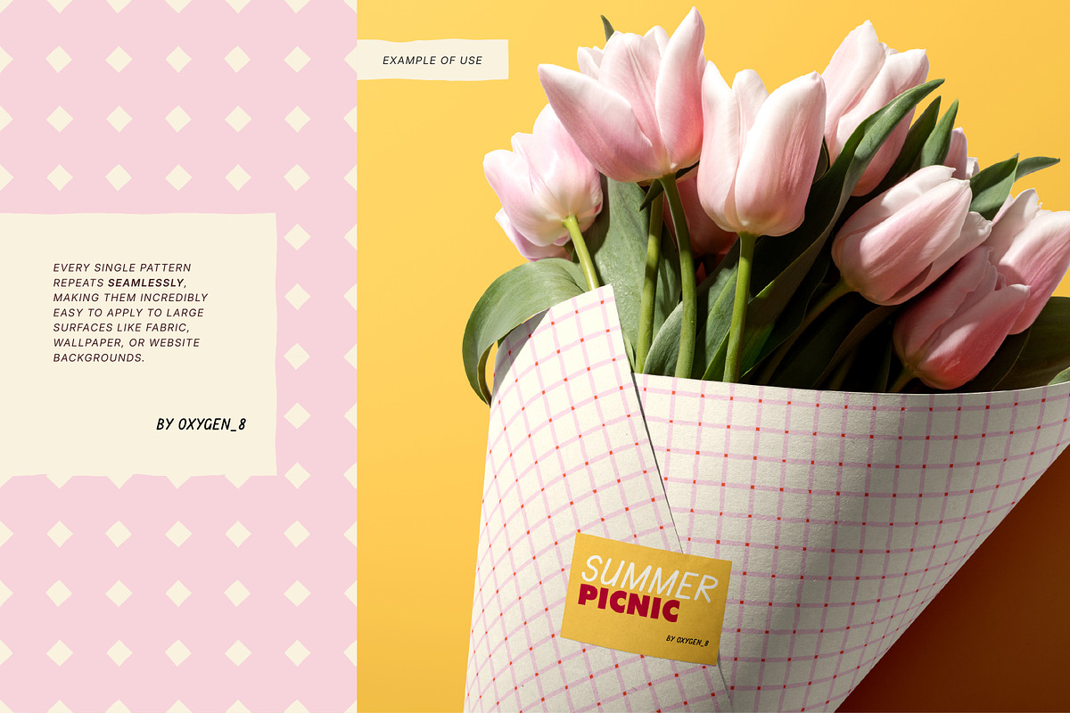 Summer Picnic. Seamless Patterns, a Pattern Graphic by oxygen_8 (Photo 7 of 8)
