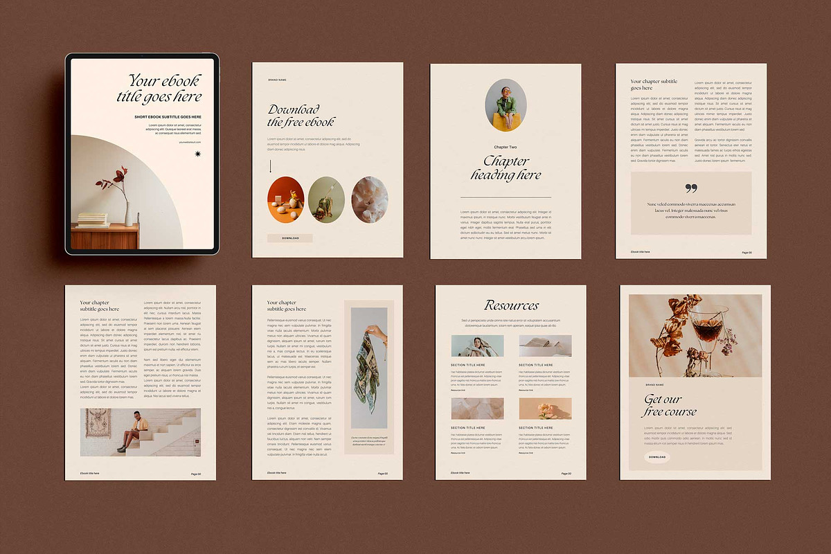 CHESTNUT | Ebook Template Canva, a Magazine Template by Sierra Creative Studio (Photo 7 of 13)