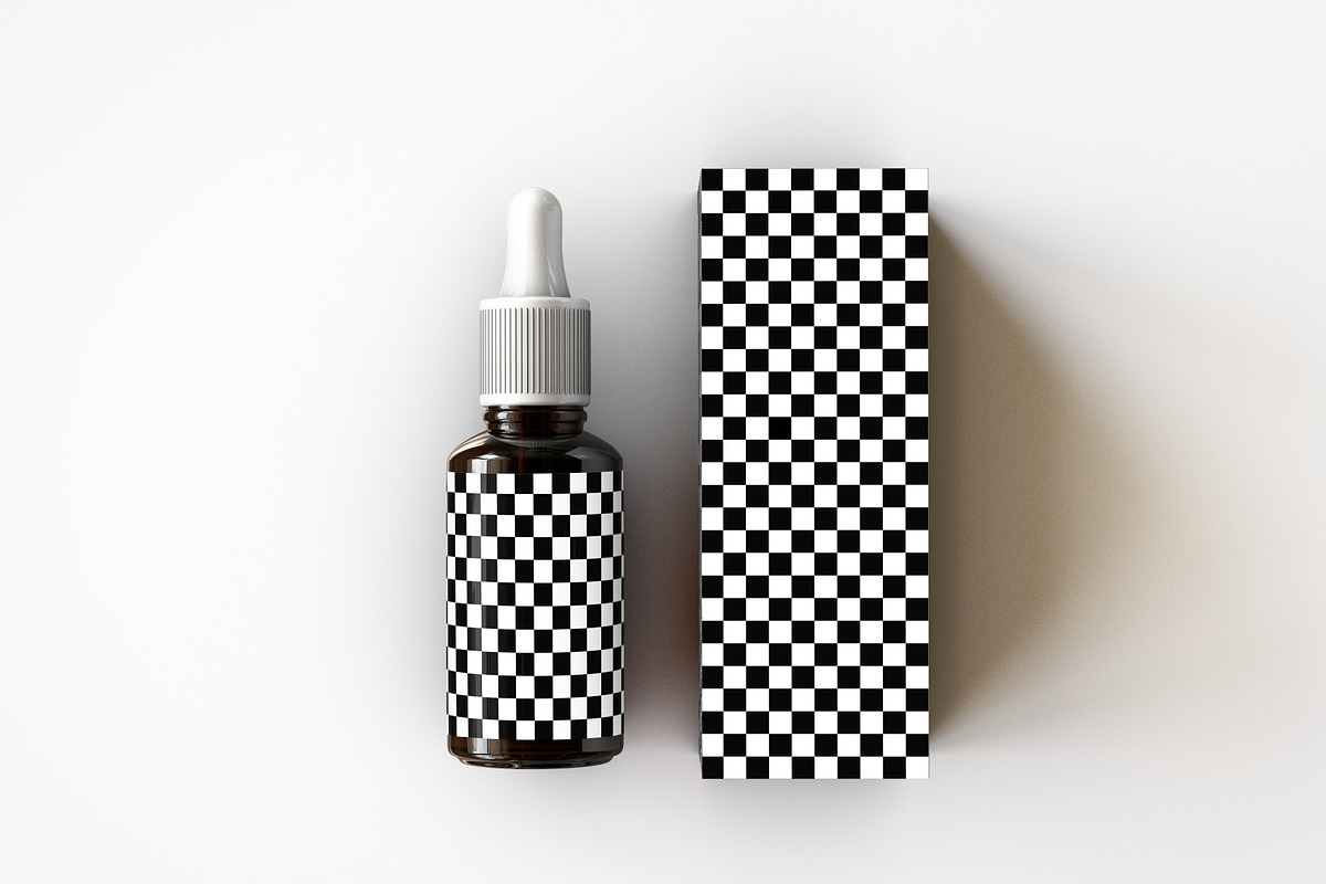 Amber Dropper Bottle Mock-Up & Box, a Household Mockup by TSOBG (Photo 16 of 20)