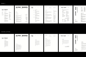 Minimalist Resume Template Pack Of 7