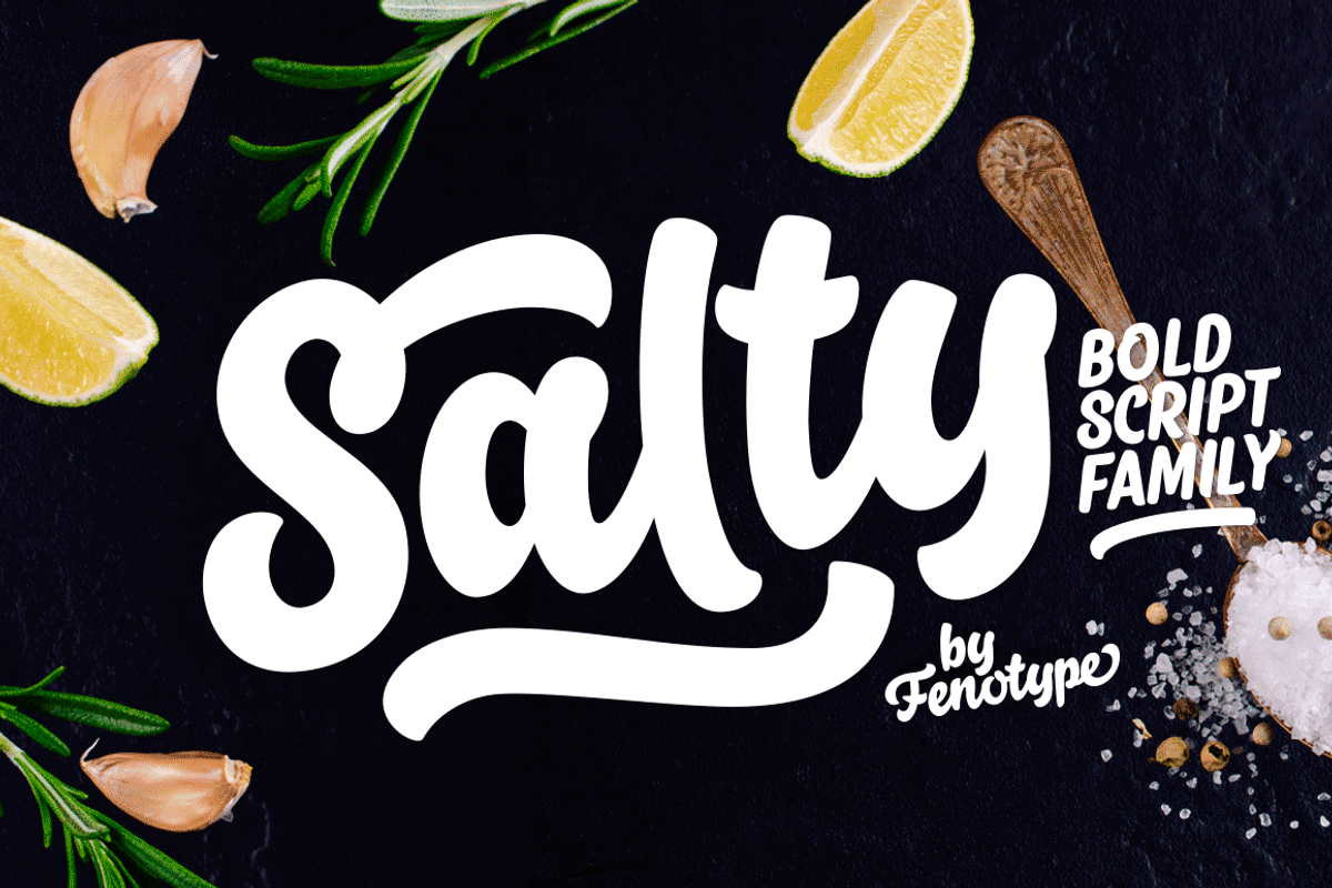 Salty -$30 off!, a Script Font by Fenotype (Photo 17 of 17)