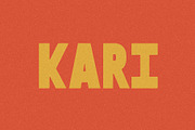 Kari I A Bold Sans Serif, a Sans Serif Font by Taylor Penton (Thumbnail 2 of 4)