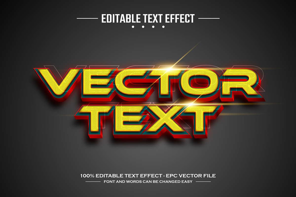 Smart editable text effect template, a Layer Style Add-On by nicemorning (Photo 2 of 3)