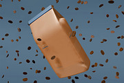 Paper Bag With Coffee Beans Mockup, a Packaging Mockup by skybluecreative (Thumbnail 2 of 2)