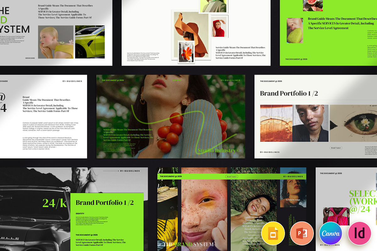 Oasis / Brand Portfolio Template, a Presentation Template by Studio Industry (Photo 2 of 10)