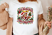 Funny Go Bananas This Christmas PNG, a Seasonal Illustration by CraftArtStudio (Thumbnail 3 of 4)