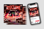 Recline Night Party Flyer Template, a Flyer Template by Posterfello (Thumbnail 3 of 4)