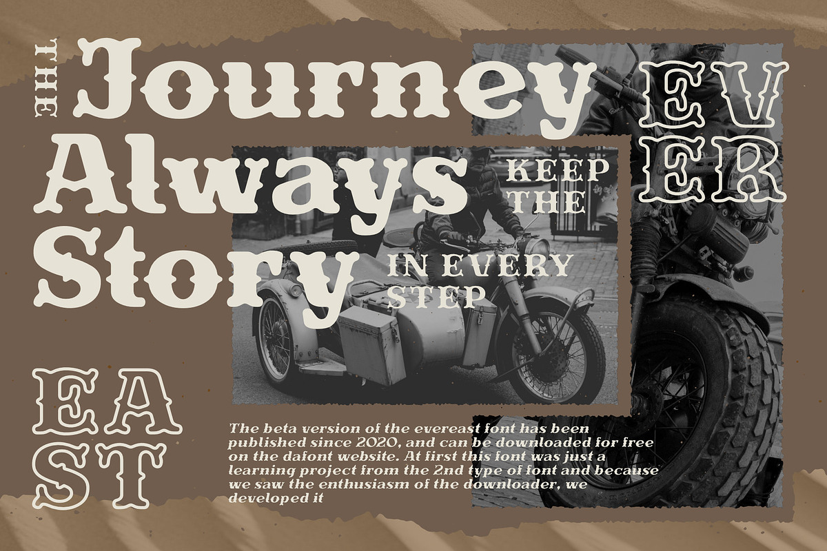 Evereast Western Rounded, a Serif Font by Nocturnal Workspace (Photo 2 of 9)