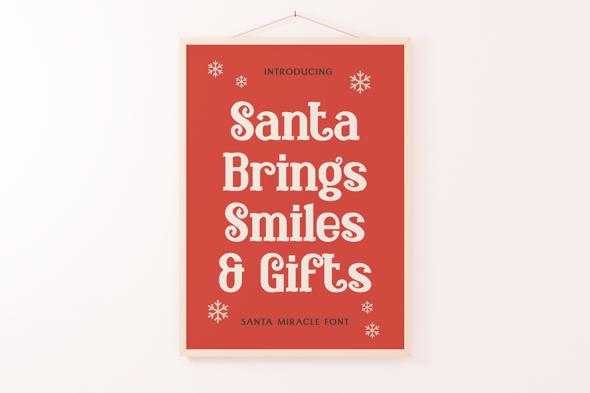 Santa Miracle Christmas Display Font, a Font by PutraCetol Studio (Photo 3 of 5)