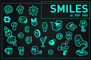 Smiley Face Collecion, an Illustration by Inkwell Supply Co (Thumbnail 1 of 7)