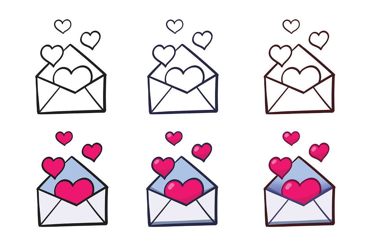Cartoon Love Icons, an Icon by Cartoon Shop (Photo 5 of 11)
