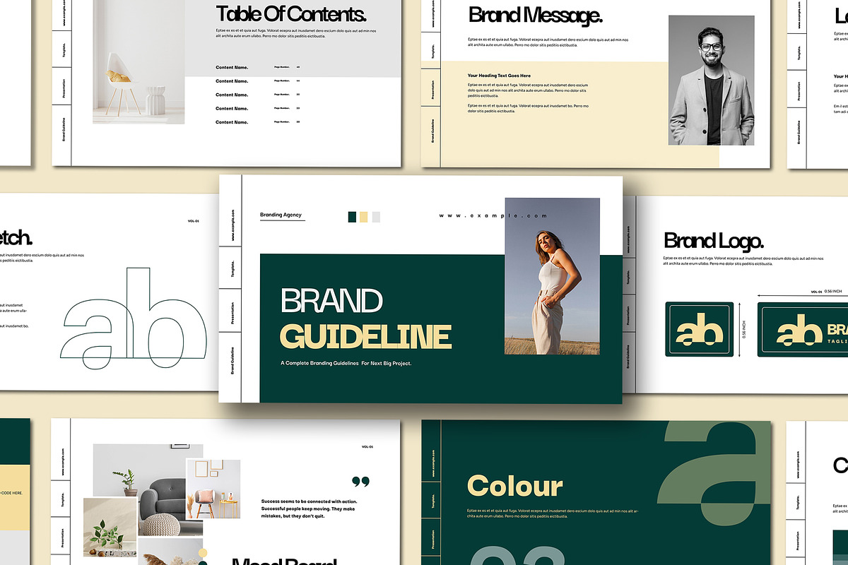 Modern And Clean Brand Guidelines, a Presentation Template by Mighty-Slide (Photo 1 of 4)