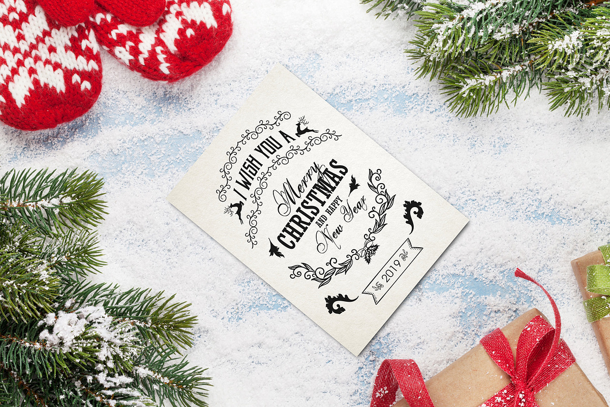 48 Christmas Mockup, a Print Template by Walentin (Photo 16 of 49)
