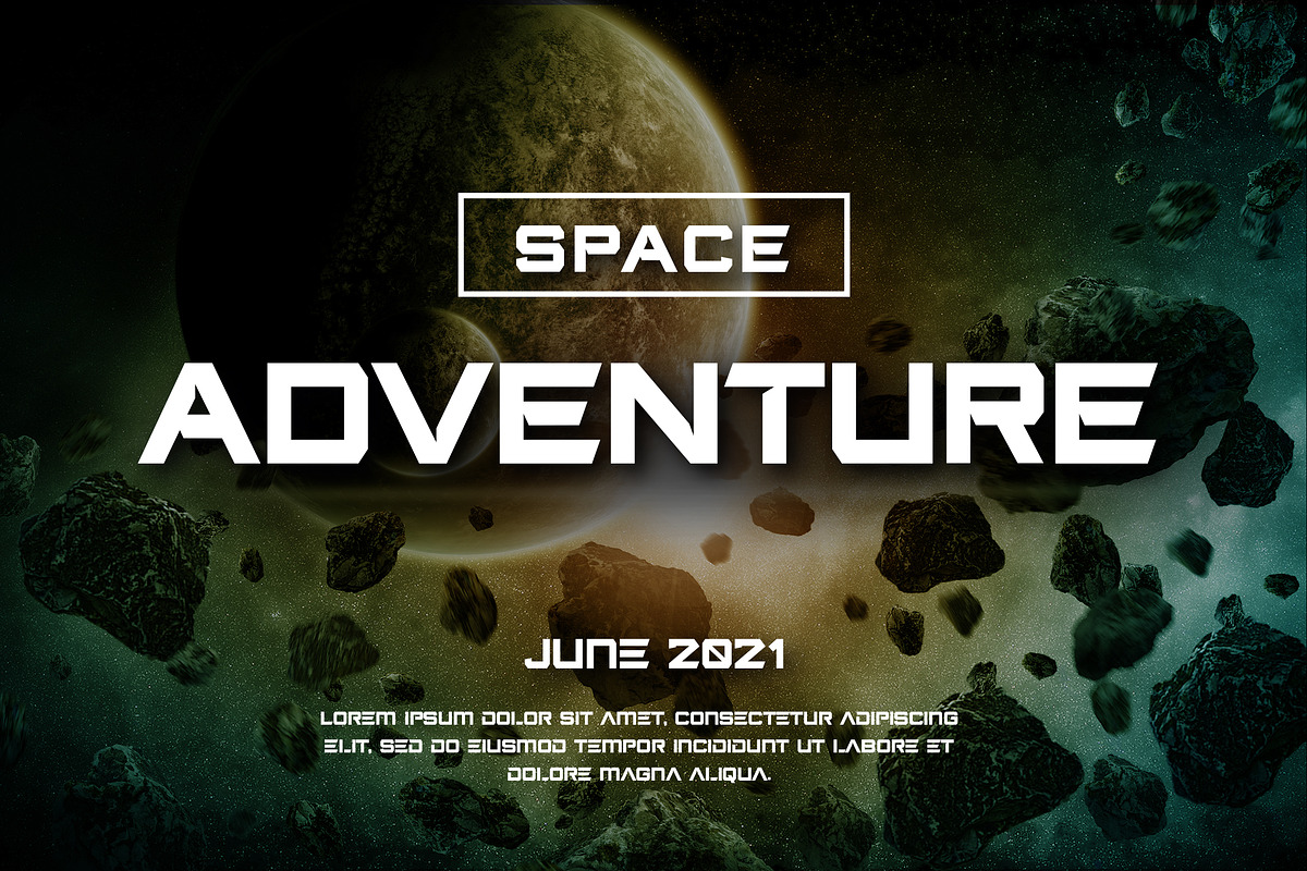 Qehadex Futuristic Modern Display Fo, a Sans Serif Font by UICreative (Photo 4 of 5)
