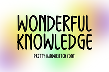 Wonderful Knowledge Typeface