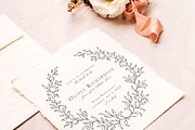 Hand Drawn Wedding Crests & Greenery, an Illustration by Blushed Design by Katrina (Thumbnail 4 of 5)
