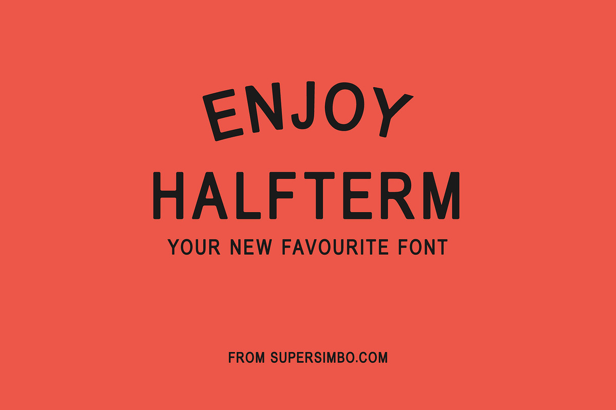 Halfterm | Hand Drawn Sans Serif, a Sans Serif Font by Supersimbo © (Photo 5 of 5)