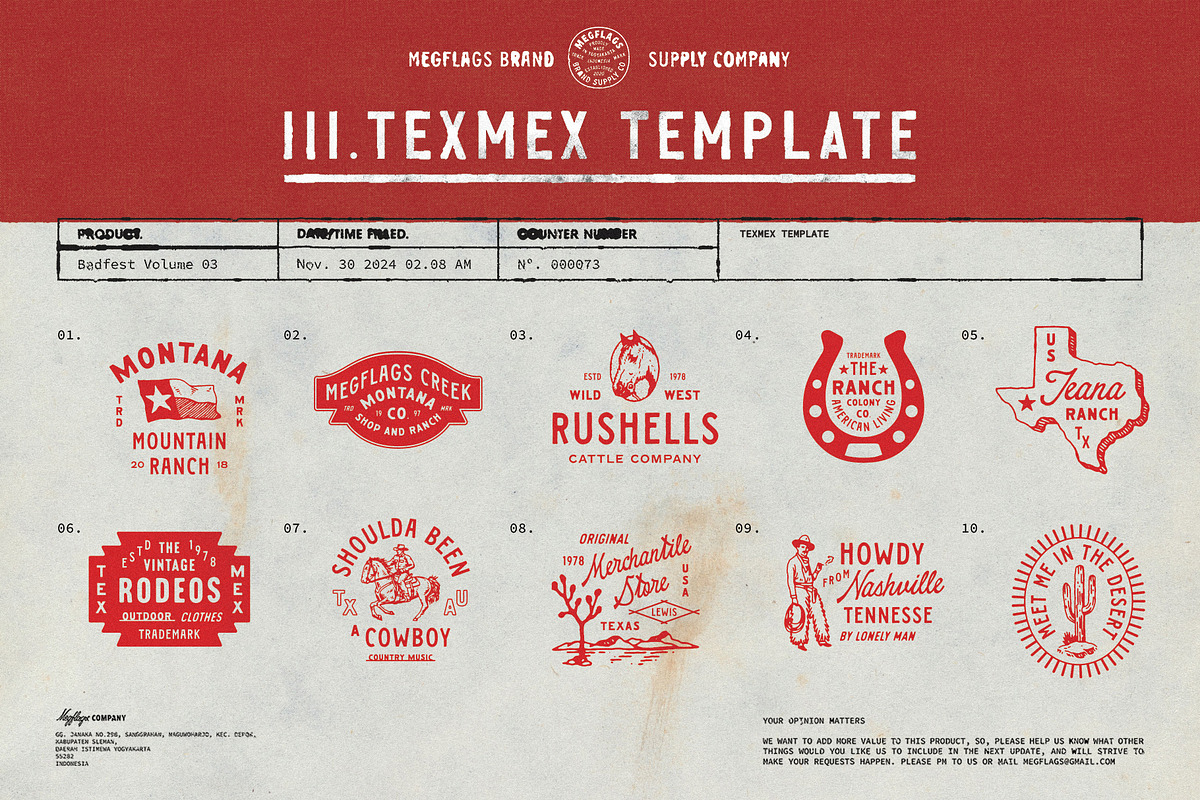 Badfest Vol.3 100 Logo Template, a Branding & Logo Template by Megflags (Photo 5 of 16)