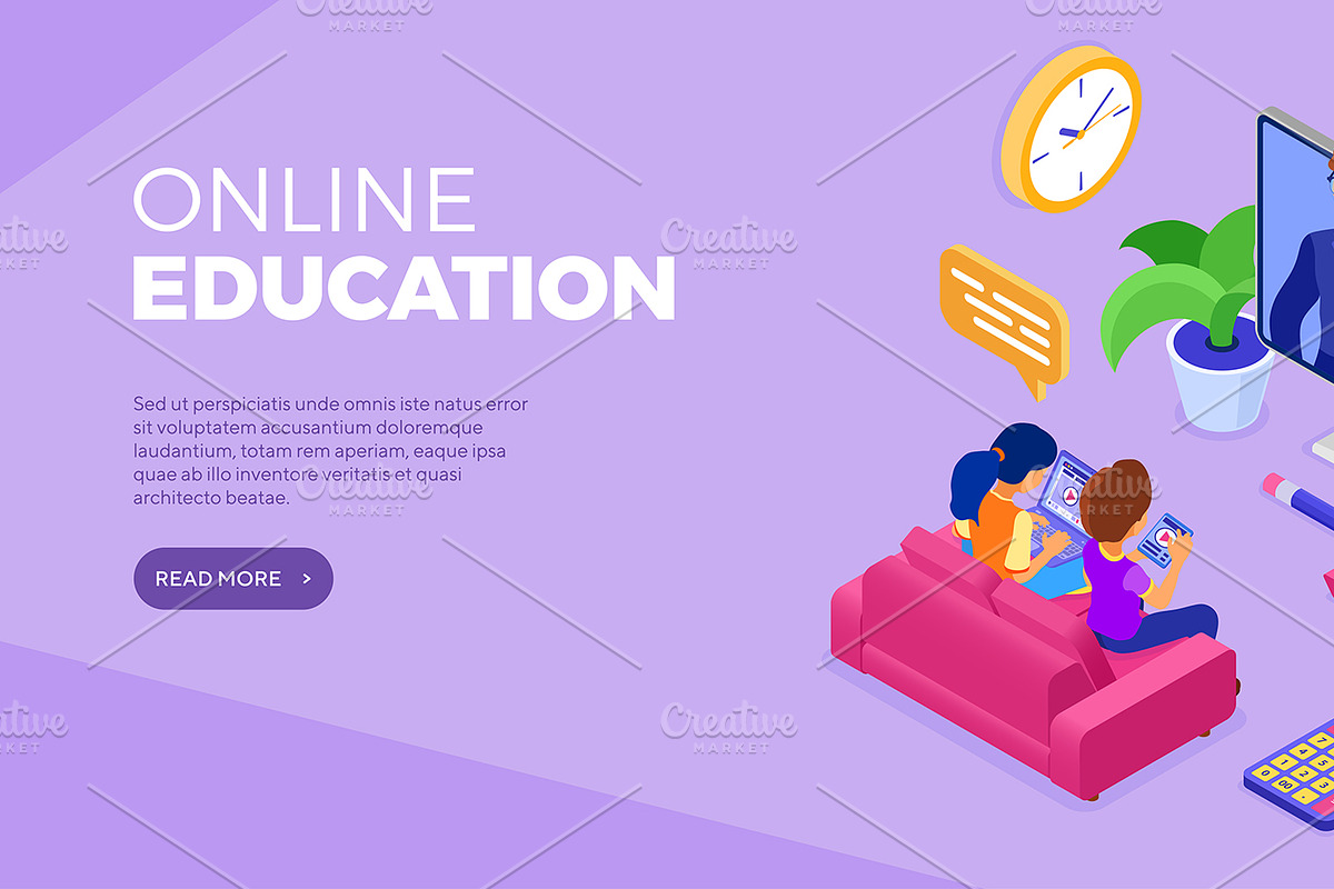 Online distance education technology, an Education Illustration by TAlex (Photo 3 of 6)