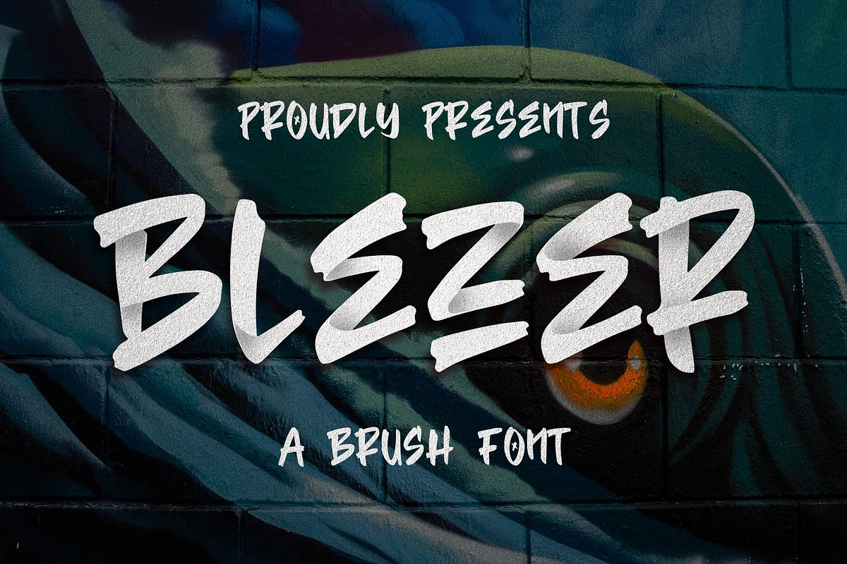 Blezer Clean Brush Font, a Font by Blankids Studio (Photo 8 of 9)