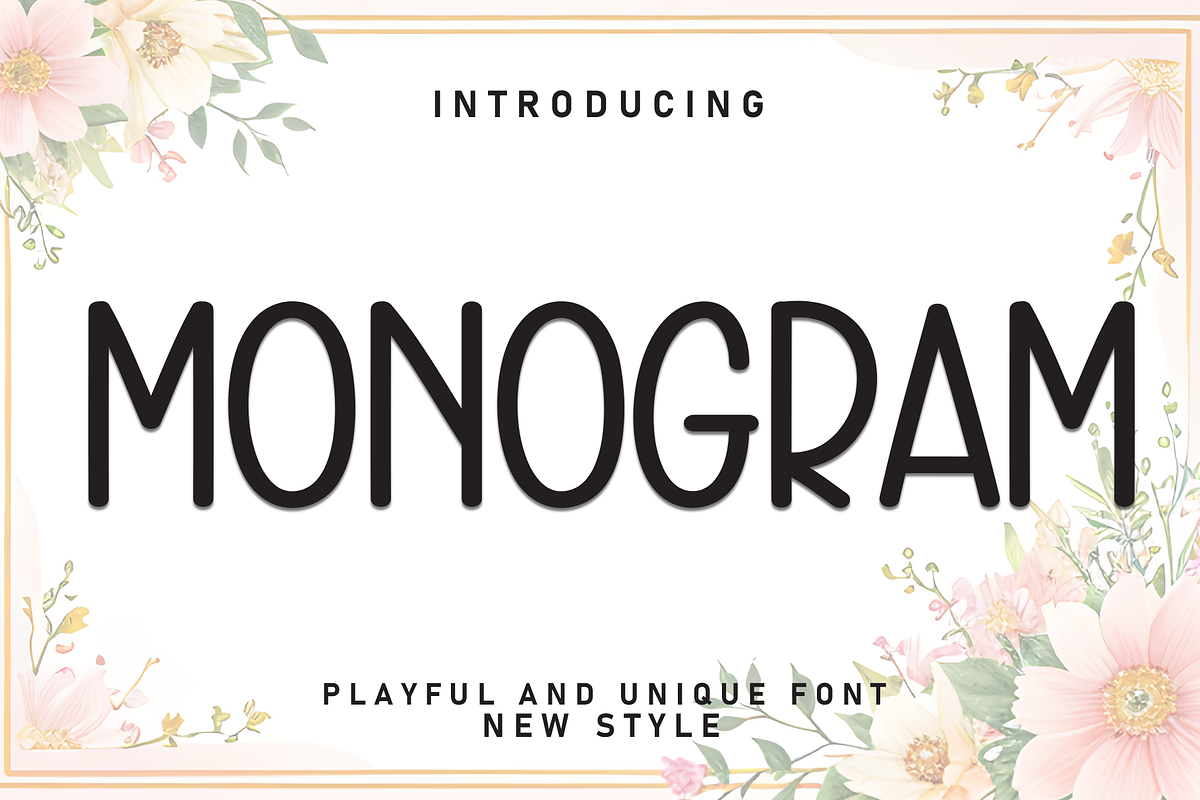 Monogram | Script Font, a Script Font by Scratchones (Photo 1 of 8)
