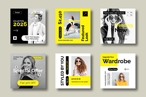 Fashion Social Media Template, a Social Media Template by MightyDesign