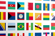 Square Flags (230 Vector Flags), a Solid Icon by alpercakici (Thumbnail 3 of 4)