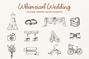 Hand-Drawn Wedding Clipart, an Object Graphic by Imageblend (Thumbnail 1 of 5)