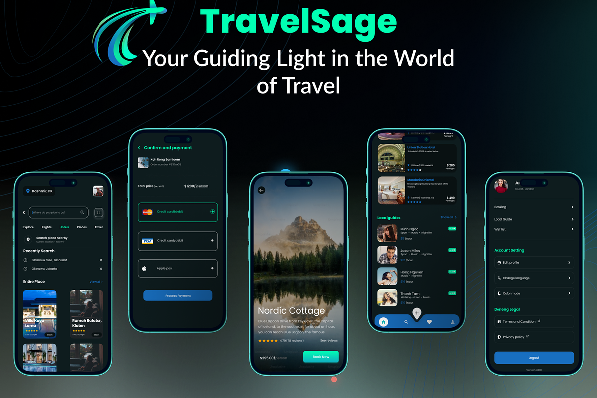 Travel Sage | Travel Mobile App, an UI Kit Template by Sufian Masood (Photo 1 of 6)