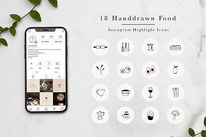 Instagram Highlight Icons Food