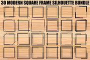 Modern Square Frame SVG Bundle, an Illustration by Creativeshirt (Thumbnail 1 of 31)