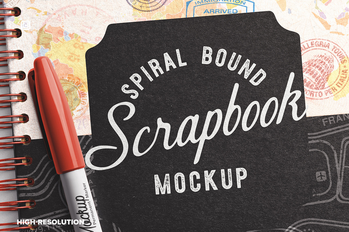 Kraft Scrapbook Mockup, a Product Mockup by Custom Scene (Photo 2 of 8)