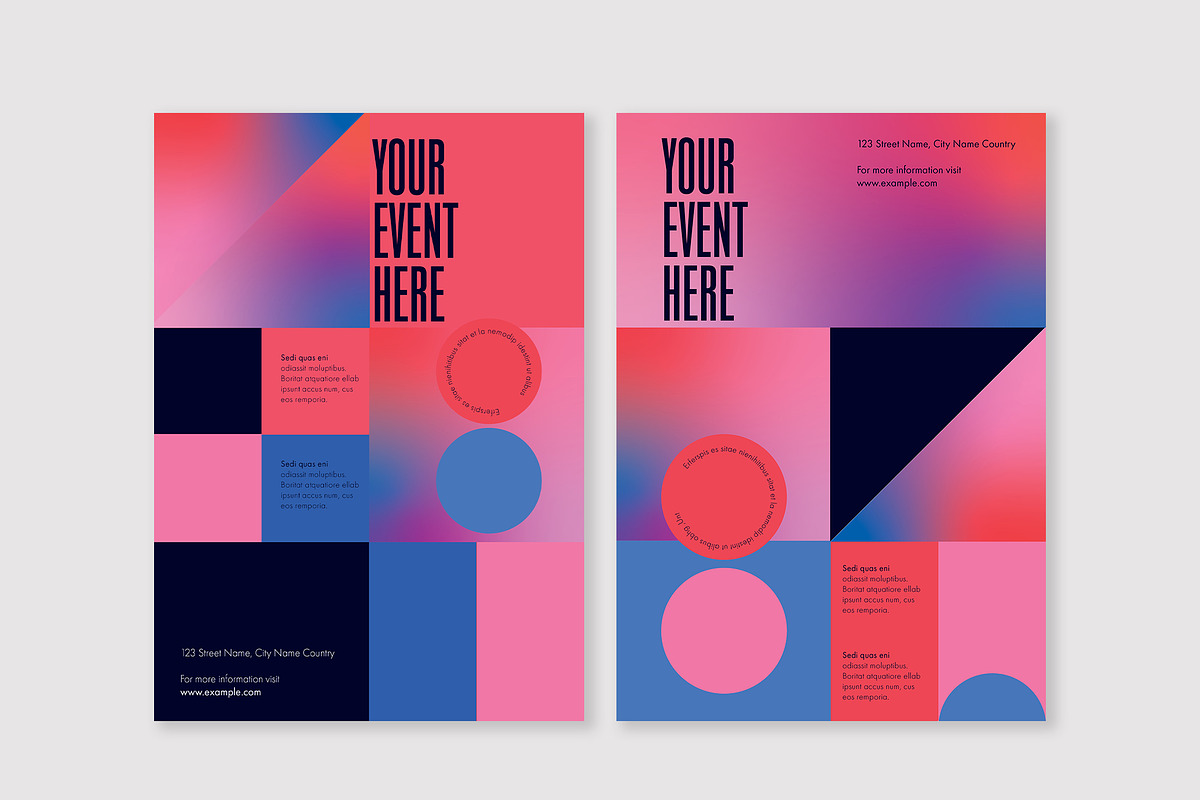 Graphic Colorful Poster Layout, a Poster Template by wavebreak