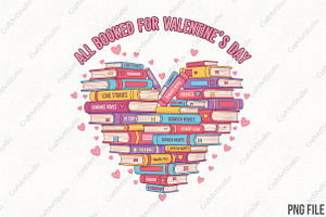All Booked for Valentines PNG, an Illustration by CraftArtStudio