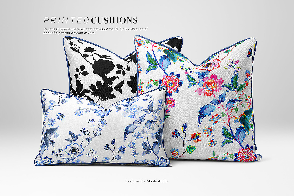 Fluerish seamless Patterns & Motifs, a Pattern Graphic by Pink Linen (Photo 6 of 10)