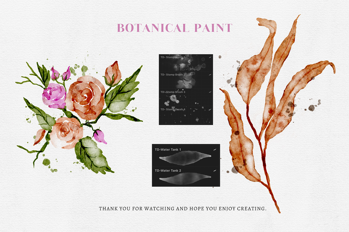 Procreate Watercolor Brushes Set, a Brush Add-On by Balada Digital Art (Photo 11 of 12)