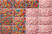 Colorful Fluffy Fur Balls Wallpaper, a Texture Graphic by Forhadx5 (Thumbnail 2 of 4)