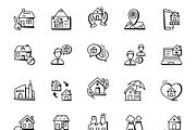 Real Estate Icons, an Outline Icon by Brickclay (Thumbnail 9 of 9)