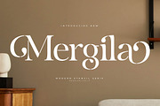Mergila Modern Stancil Serif, a Serif Font by Letterena Studios (Thumbnail 1 of 15)