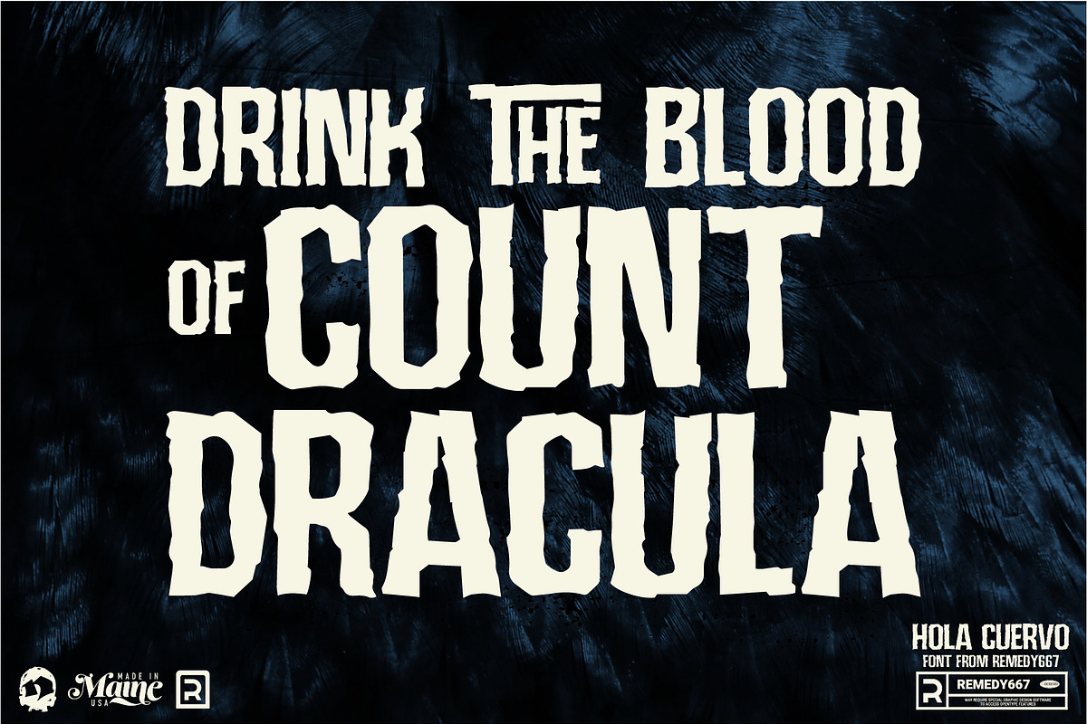 Hola Cuervo, a Sans Serif Font by Remedy667 (Photo 2 of 11)